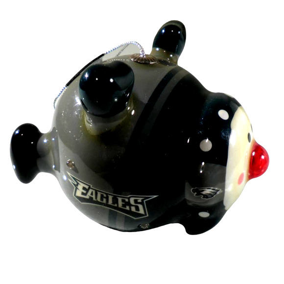 Philadelphia Eagles Snowman Ornament 4.5" x 3.5" x 3.5", Lighted, Need Batteries - Picture 3 of 6